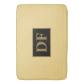 シャンパンモノグラムのバスマット バスマット (正面縦)