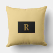 シャンパンモノグラムの装飾用クッション クッション (裏面)