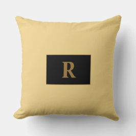 シャンパンモノグラムの装飾用クッション クッション