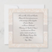 シャンパンモノグラムダマスクウエディング招待状 招待状 (裏面)