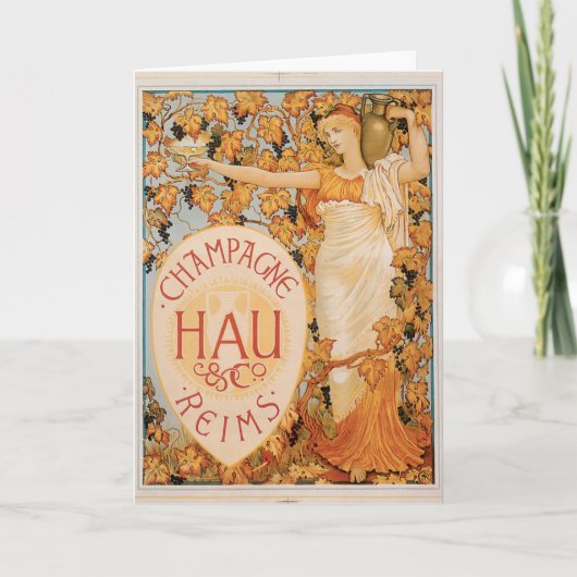 シャンパンランスヴィンテージワインドリンクアドアート カード (正面)