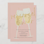 シャンパンリハーサルディナー 招待状 (正面/裏面)