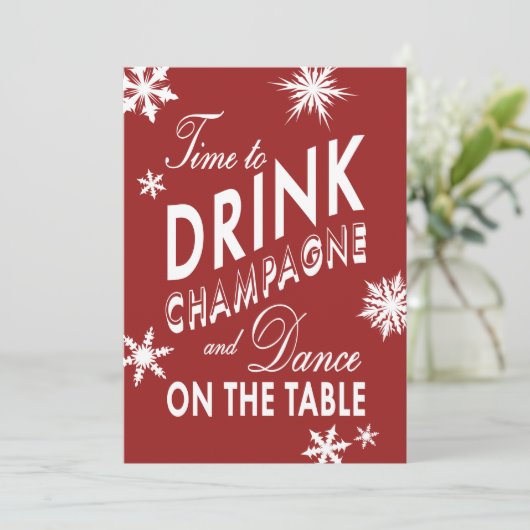 シャンパンレッド企業の招待状を飲む 招待状 (スタンド正面)