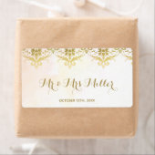 シャンパンワインボトルラベル金ゴールドズ ラベル (インサイチュ)