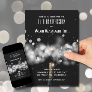 シャンパン事業記念日 招待状