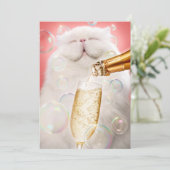 シャンパン付きの猫 招待状 (スタンド正面)