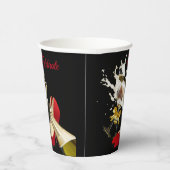 シャンパン及びレッドシューズ紙カップ 紙コップ (右)