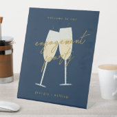 シャンパン婚約パーティ 台座サイン (インサイチュ)