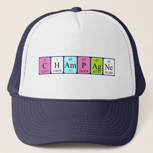 シャンパン定期テーブル名hat キャップ (正面)