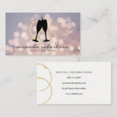 シャンパン応援 | ボケ | イベントプランナー 名刺 (正面/裏面)