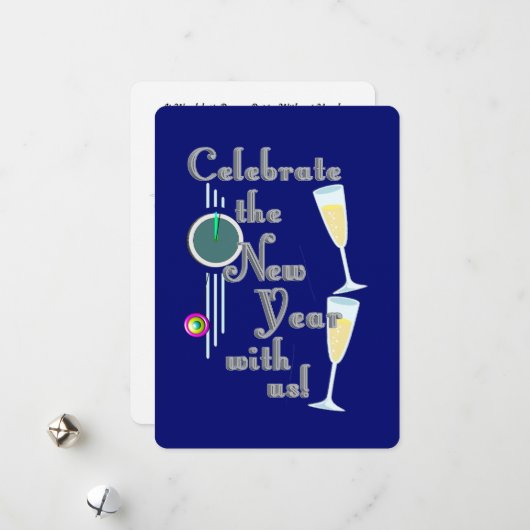 シャンパン新年 シーズンカード (正面/裏面インサイチュ)