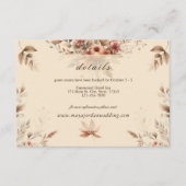 シャンパン秋結婚の詳細エンクロージャカード エンクロージャーカード (正面)