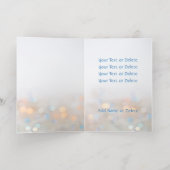 シャンパン紙吹雪ハッピーニューイヤークリスマスパーティー 箔シーズンカード (内側レイダウン)