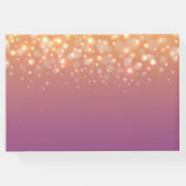 シャンパン結婚のバ感謝していブリのオレンジ色 ゲストブック (裏面)