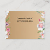 シャンパン結婚の白い水仙 エンクロージャーカード (裏面)