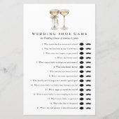 シャンパン結婚ズシューゲームブライダルシャワーテンプレート (正面)