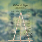 シャンパン結婚タワー10台の座席表 アクリルサイン (ニュートラル)