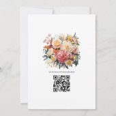 シャンパン結婚フローラ 招待状 (裏面)