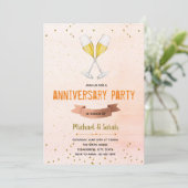 シャンパン記念日パーティの招待状 招待状 (スタンド正面)