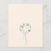 シャンパン赤面バラボホBUDGET結婚式の招待 (裏面)