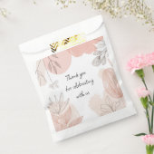 シャンパン赤面ピンク – 手書きフローラ優先バッグ フェイバーバッグ (封をした状態)