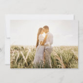 シャンパン赤面フォト結婚式招待状QRコード 招待状 (裏面)