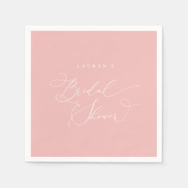 シャンパン赤面モダンブライダルシャワー スタンダードカクテルナプキン