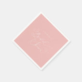 シャンパン赤面モダンブライダルシャワー スタンダードカクテルナプキン (角)