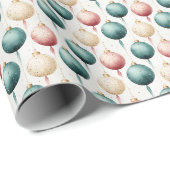 シャンパン赤面：ピンクと金ゴールド ラッピングペーパー (ロールコーナー)