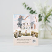 シャンパン赤面PHOTO日付を保存QRcodeウェブサイト (スタンド正面)