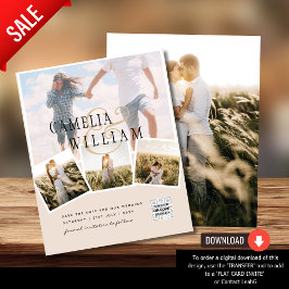 シャンパン赤面PHOTO日付を保存QRcodeウェブサイト