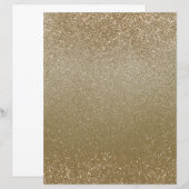 シャンパン金ゴールドきらめくダストスクラップブック紙 (正面/裏面)