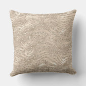 シャンパン金ゴールドグリジーグリッターゼブラプリント クッション (裏面)