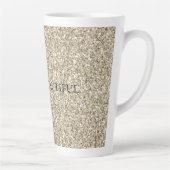 シャンパン金ゴールドグリッター カフェラテマグ (右)