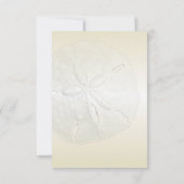 シャンパン金ゴールドサンドドルは井戸のカードを望む 招待状 (裏面)