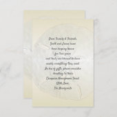 シャンパン金ゴールドサンドドルは井戸のカードを望む 招待状 (正面/裏面)