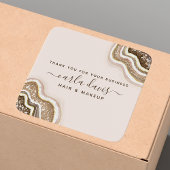 シャンパン金ゴールドタングリッターアゲテゲイデビジネス スクエアシール