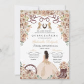 シャンパン金ゴールドチャロプリンセスキンセアニェラ 招待状 (正面)