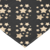 シャンパン金ゴールドライトフェイクグリッターキラキラ星 テーブルクロス (アングル)