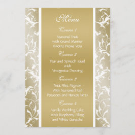 シャンパン金ゴールド結婚バロック メニュー