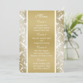 シャンパン金ゴールド結婚バロック メニュー (スタンド正面)