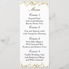 シャンパン金ゴールド結婚バロック メニュー