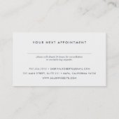 シャンパン金ゴールド《写真》ぼけ味アポイントメントカード 予約カード (裏面)