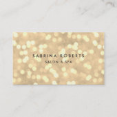 シャンパン金ゴールド《写真》ぼけ味アポイントメントカード 予約カード (正面)