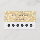 シャンパン金ゴールド《写真》ぼけ味 |お客様 ロイヤリティカード (正面)