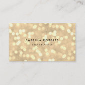 シャンパン金ゴールド《写真》ぼけ味 名刺 (正面)