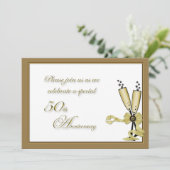 シャンパン50周年招待状 招待状 (スタンド正面)