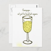 シャンパン...もう朝食だけではない ポストカード (正面/裏面)