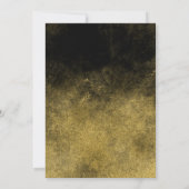 シャンパン アニバーサリー 招待 黒 金 銀 招待状 (裏面)