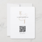 シャンパン&アンパサンドの結婚式日程お知らせカード セーブザデート (裏面)